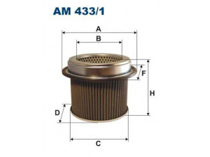 FILTRON AM433/1 oro filtras 
 Filtrai -> Oro filtras
491, MD620039, ME620039, MZ311787