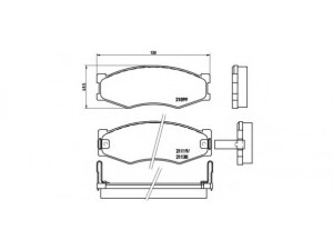 BREMBO P 56 056 stabdžių trinkelių rinkinys, diskinis stabdys 
 Techninės priežiūros dalys -> Papildomas remontas
069052940, 4101031E93, 4106001W26