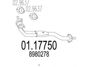 MTS 01.17750 išleidimo kolektorius 
 Išmetimo sistema -> Išmetimo vamzdžiai
8980278