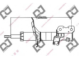 DJ PARTS DS1114GS amortizatorius 
 Pakaba -> Amortizatorius
543032Y002, 543032Y025, 543032Y026