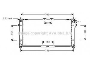 AVA QUALITY COOLING MZ2073 radiatorius, variklio aušinimas 
 Aušinimo sistema -> Radiatorius/alyvos aušintuvas -> Radiatorius/dalys
K81715200C, KL1915200E, KL1915200F
