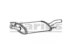 KLARIUS 220291 galinis duslintuvas 
 Išmetimo sistema -> Duslintuvas
1H6253609A, 1H6253609AF, 1H6253609G