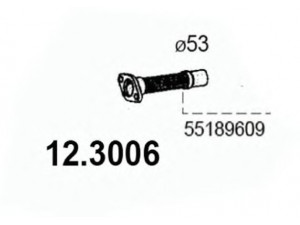 ASSO 12.3006 išleidimo kolektorius 
 Išmetimo sistema -> Išmetimo vamzdžiai
46822160, 55189609, 55189610, 55189611