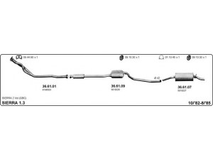 IMASAF 525000291 išmetimo sistema 
 Išmetimo sistema -> Išmetimo sistema, visa