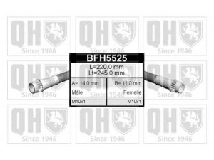 QUINTON HAZELL BFH5525 stabdžių žarnelė 
 Stabdžių sistema -> Stabdžių žarnelės
91 166 507