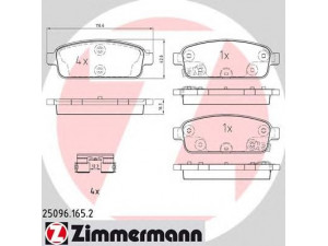 ZIMMERMANN 25096.165.2 stabdžių trinkelių rinkinys, diskinis stabdys 
 Techninės priežiūros dalys -> Papildomas remontas
1605 180, 1605 262, 542 039, 542 040