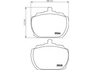 HELLA PAGID 8DB 355 007-091 stabdžių trinkelių rinkinys, diskinis stabdys 
 Techninės priežiūros dalys -> Papildomas remontas
91109274, 91126365, RTC3261, 1571569