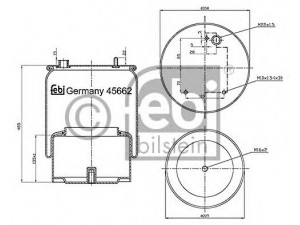FEBI BILSTEIN 45662 dėklas, pneumatinė pakaba
1153 934