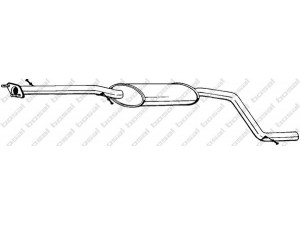 BOSAL 285-193 vidurinis duslintuvas 
 Išmetimo sistema -> Duslintuvas
1036190, 1101023, 1118682, 1465062