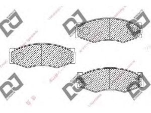 DJ PARTS BP1468 stabdžių trinkelių rinkinys, diskinis stabdys 
 Techninės priežiūros dalys -> Papildomas remontas
1Y173328Z, 4106011P26, 4106011P29