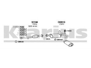 KLARIUS 630652U išmetimo sistema 
 Išmetimo sistema -> Išmetimo sistema, visa