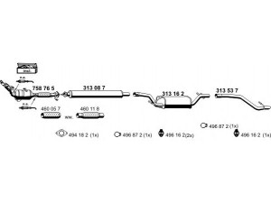 ERNST 030348 išmetimo sistema 
 Išmetimo sistema -> Išmetimo sistema, visa