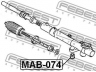 FEBEST MAB-074 montavimas, vairavimo pavara 
 Vairavimas -> Vairavimo mechanizmo montavimas
4410A026, MR403503