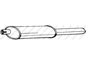 BOSAL 185-449 galinis duslintuvas 
 Išmetimo sistema -> Duslintuvas
58 52 977, 8 52 799, 90466533, 90541787