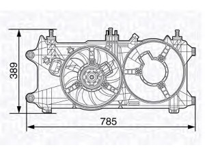 MAGNETI MARELLI 069422487010 ventiliatorius, radiatoriaus 
 Aušinimo sistema -> Oro aušinimas
51755589