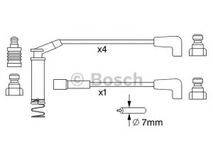 BOSCH 0 986 357 249 uždegimo laido komplektas 
 Kibirkšties / kaitinamasis uždegimas -> Uždegimo laidai/jungtys
1612554, 90297570, 90442051, 90443688