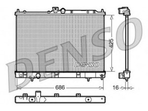 DENSO DRM45031 radiatorius, variklio aušinimas 
 Aušinimo sistema -> Radiatorius/alyvos aušintuvas -> Radiatorius/dalys
MR993742