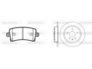 WOKING 812883.00 stabdžių rinkinys, diskiniai stabdžiai 
 Stabdžių sistema -> Diskinis stabdys -> Stabdžių remonto rinkinys