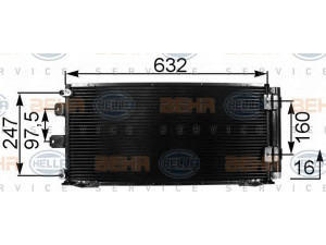 HELLA 8FC 351 301-161 kondensatorius, oro kondicionierius 
 Oro kondicionavimas -> Kondensatorius
88460-02060
