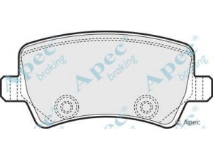 APEC braking PAD1566 stabdžių trinkelių rinkinys, diskinis stabdys 
 Techninės priežiūros dalys -> Papildomas remontas
1426143, 1426144, 1439866, 1459450