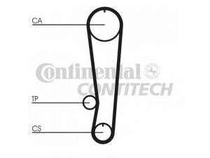 CONTITECH CT808 paskirstymo diržas 
 Techninės priežiūros dalys -> Papildomas remontas
1140760A00, 1276160A00, 1276160A01