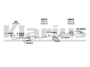 KLARIUS 720335E išmetimo sistema 
 Išmetimo sistema -> Išmetimo sistema, visa