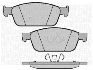 MAGNETI MARELLI 363916060743 stabdžių trinkelių rinkinys, diskinis stabdys