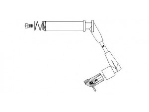 BREMI 370/40 uždegimo laidas 
 Kibirkšties / kaitinamasis uždegimas -> Uždegimo laidai/jungtys
1282090, 90449676