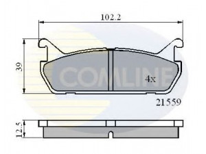 COMLINE CBP0875 stabdžių trinkelių rinkinys, diskinis stabdys 
 Techninės priežiūros dalys -> Papildomas remontas
04492 87101 000, 04492-87101, 04492-87102