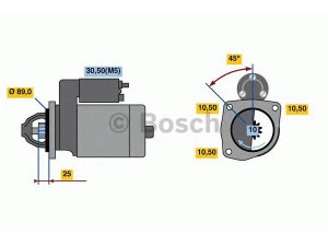 BOSCH 0 001 262 004 starteris