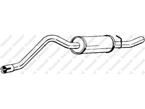 BOSAL 115-541 galinis duslintuvas 
 Išmetimo sistema -> Duslintuvas
CRC-7605, GEX-33096, GEX-33162