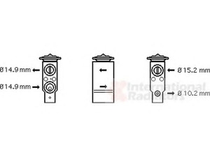 VAN WEZEL 17001306 išsiplėtimo vožtuvas, oro kondicionavimas 
 Oro kondicionavimas -> Vožtuvai
0046721108, 0046721906, 46721108