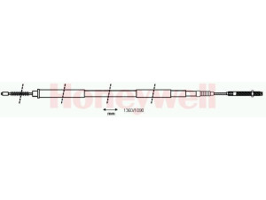BENDIX 434420B trosas, stovėjimo stabdys 
 Stabdžių sistema -> Valdymo svirtys/trosai
3640005B10