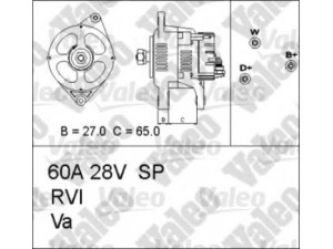 VALEO 437314 kintamosios srovės generatorius
5010306506, 5010306507