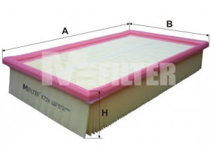 MFILTER K 724 oro filtras 
 Filtrai -> Oro filtras
7H0 129 620