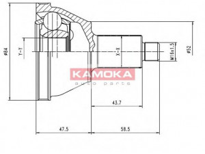 KAMOKA 7084 jungčių komplektas, kardaninis velenas 
 Ratų pavara -> Sujungimai/komplektas
6Q0498099, 6Q0498099, 6Q0498099