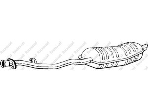 BOSAL 282-243 galinis duslintuvas 
 Išmetimo sistema -> Duslintuvas
18 10 1 247 278, 18 10 1 723 769