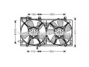 AVA QUALITY COOLING SU7512 ventiliatorius, radiatoriaus 
 Aušinimo sistema -> Oro aušinimas
45131SA000
