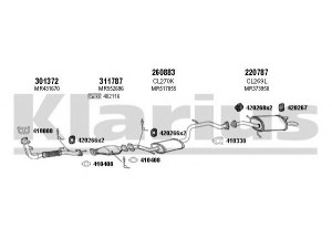 KLARIUS 210193E išmetimo sistema 
 Išmetimo sistema -> Išmetimo sistema, visa