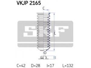 SKF VKJP 2165 gofruotoji membrana, vairavimas 
 Vairavimas -> Gofruotoji membrana/sandarinimai