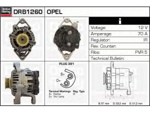 DELCO REMY DRB1260 kintamosios srovės generatorius 
 Elektros įranga -> Kint. sr. generatorius/dalys -> Kintamosios srovės generatorius
09114931, 09133600, 13156051, 90133600