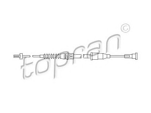 TOPRAN 207 379 trosas, stovėjimo stabdys 
 Stabdžių sistema -> Valdymo svirtys/trosai
05 22 014, 05 22 446, 09191574