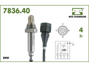 MTE-THOMSON 7836.40.055 lambda jutiklis 
 Elektros įranga -> Jutikliai
11 78 1 247 235, 11 78 1 401 276