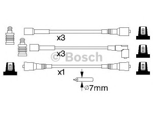 BOSCH 0 986 356 814 uždegimo laido komplektas 
 Kibirkšties / kaitinamasis uždegimas -> Uždegimo laidai/jungtys
1612525, 90392649, 90392649
