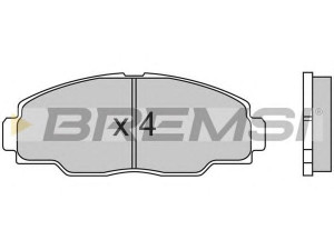 BREMSI BP2540 stabdžių trinkelių rinkinys, diskinis stabdys 
 Techninės priežiūros dalys -> Papildomas remontas
41060V4090, 41060V4091, 0446525020