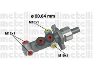 METELLI 05-0319 pagrindinis cilindras, stabdžiai 
 Stabdžių sistema -> Pagrindinis stabdžių cilindras
77 01 205 739, 77 01 205 740, 77 01 205 739