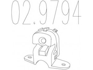 MTS 02.9794 atraminis buferis, triukšmo slopintuvas 
 Išmetimo sistema -> Surinkimo dalys -> Atskiros surinkimo dalys -> Guminė apsauga
1755N6