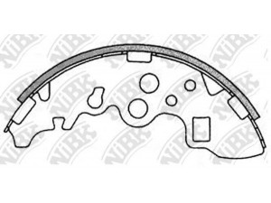 NiBK FN3410 stabdžių trinkelių komplektas