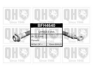 QUINTON HAZELL BFH4640 stabdžių žarnelė 
 Stabdžių sistema -> Stabdžių žarnelės
FBH 6204, GBH 253, GBH 90287, GHP 860