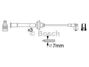 BOSCH 0 356 912 822 uždegimo laido komplektas 
 Kibirkšties / kaitinamasis uždegimas -> Uždegimo laidai/jungtys